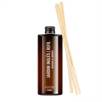 Imagem do produto Refil de Difusor - 250ml - Jardim Inglês + Jogo de varetas