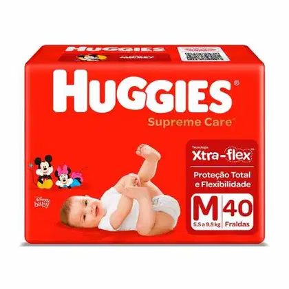 Imagem do produto Huggies Supreme Care Disney Baby M - Fralda (40 Unidades)