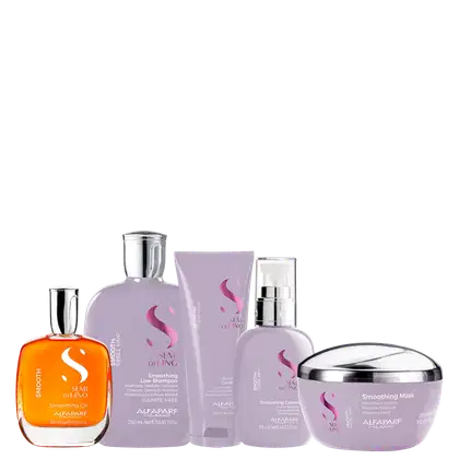 Imagem do produto Kit Alfaparf Semi Di Lino Smooth Completo Home Care (5 Produtos)