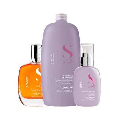 Imagem do produto Kit Alfaparf Semi Di Lino Smooth Smoothing Profissional (3 Produtos)