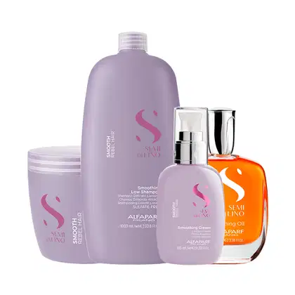 Imagem do produto Kit Alfaparf Semi Di Lino Smooth Smoothing Lissante Profissional (4 Produtos)