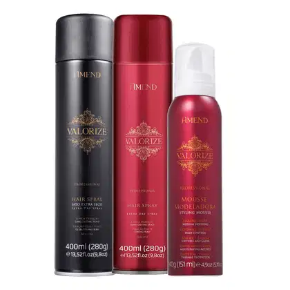 Imagem do produto Kit Amend Valorize Mousse e Sprays Grande (3 Produtos)