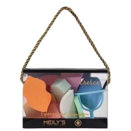 Imagem do produto Kit Meily's Esponjas para Maquiagem + Suporte (11 Produtos)