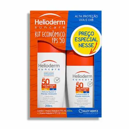 Imagem do produto KIT HELIODERM ECONOM FPS50 200ML + 120ML