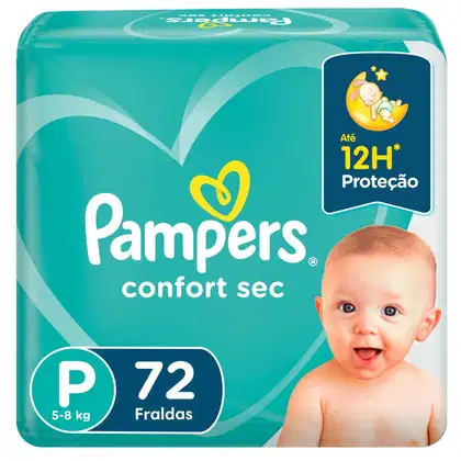 Imagem do produto Fralda Pampers Confort Sec Super P 72 Unidades
