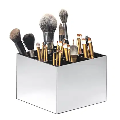 Imagem do produto Acrílico Store Prata/Preto com 9 Divisórias - Porta Pincel