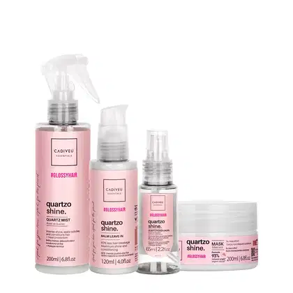 Imagem do produto Kit Cadiveu Professional Quartzo Shine Fluído Balm Máscara e Óleo (4 produtos)