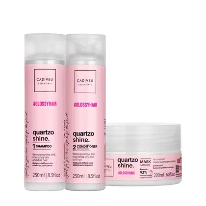 Imagem do produto Kit Cadiveu Professional Quartzo Shine Shampoo Condicionador e Máscara (3 produtos)