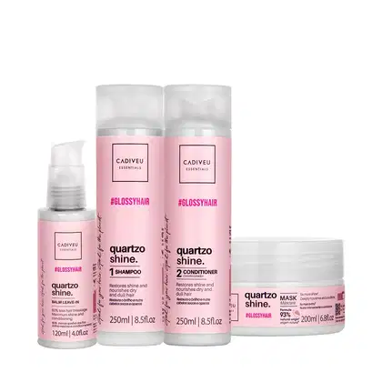 Imagem do produto Kit Cadiveu Professional Quartzo Shine Shampoo Condicionador Balm e Máscara (4 produtos)