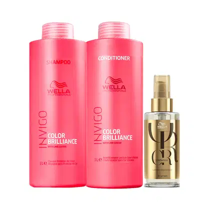 Imagem do produto Kit Wella Proefssionals Invigo Color Brilliance Trio (3 Produtos)