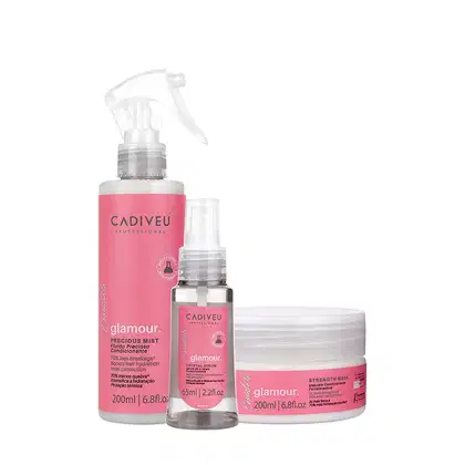 Imagem do produto Kit Cadiveu Profissional Essentials Glamour Fluído Sérum e Máscara Condicionante (3 produtos)