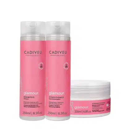 Imagem do produto Kit Cadiveu Professional Essentials Glamour Shampoo Condicionador e Máscara (3 produtos)