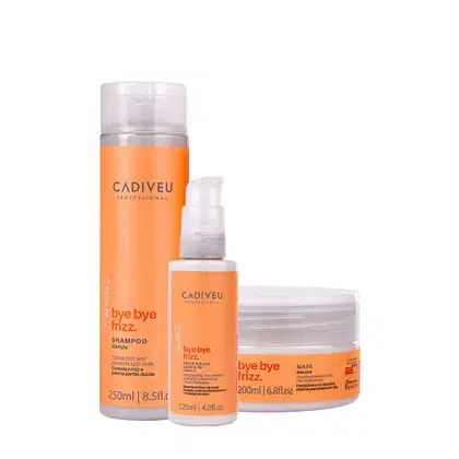 Imagem do produto Kit Cadiveu Professional Bye Bye Frizz  Shampoo Leave-in e Máscara (3 produtos)