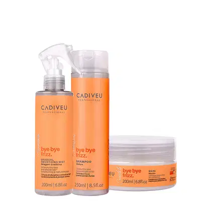 Imagem do produto Kit Cadiveu Professional Bye Bye Frizz Shampoo Máscara e Selagem Gradativa (3 produtos)