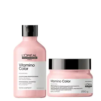Kit L’Oréal Professionnel Vitamino Color Resveratrol Duo Treatment, 2 produtos.