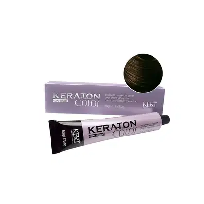Imagem do produto Keraton Color Dual Block  6.77 Louro Escuro Marrom Intenso - Coloração Permanente 50g