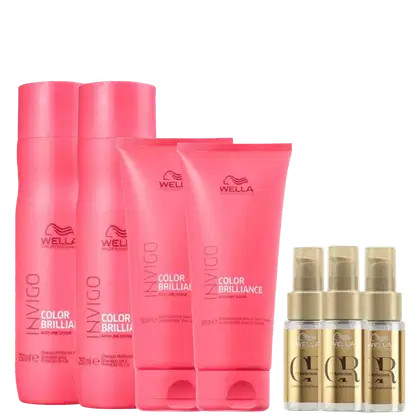 Imagem do produto Kit Wella Professionals Invigo Color Brilliance + Oil Reflections Power (7 Produtos)