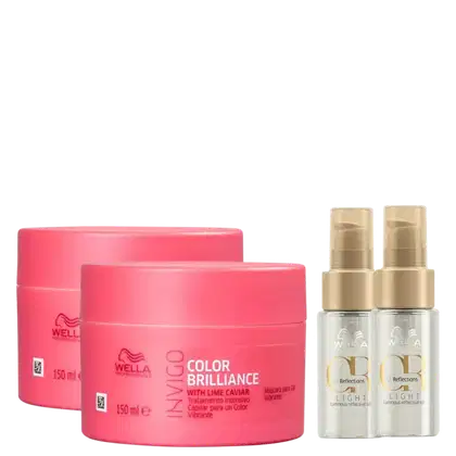 Imagem do produto Kit Wella Professionals Invigo Color Brilliance Oil Power Shine Light (4 Produtos)