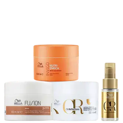 Imagem do produto Kit Wella Professionals Cronograma Capilar Home Shine Care (4 Produtos)