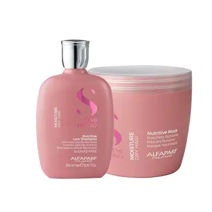 Imagem do produto Kit Alfaparf Semi Di Lino Moisture Shampoo & Máscara (2 Produtos)