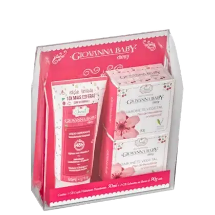 Imagem do produto Kit Giovanna Baby Vegetais Eterno Encanto Cherry Loção Hidratante + Sabonete Vegetal