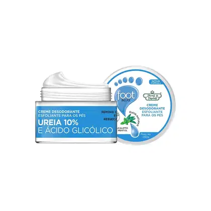 Imagem do produto Creme Para Pés Flores e Vegetais Esfoliante e desodorante 250g