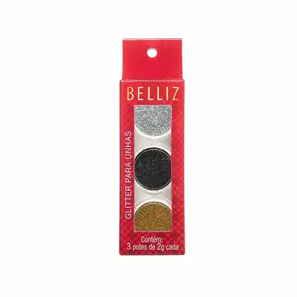 Imagem do produto Belliz Classic - Glitter para Unhas (3 Unidades)