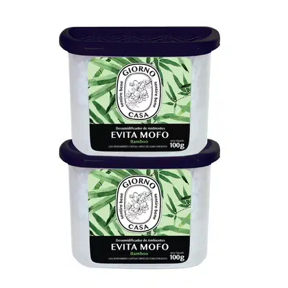 Imagem do produto Kit Giorno Casa Sentire Bene Evita Mofo Bamboo - Desumidificador de Ambientes 100g (2 unidades)