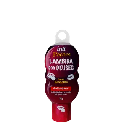 Imagem do produto Intt Poções Lambida dos Deuses Groselha - Gel Beijável 15g