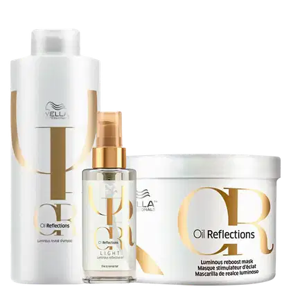 Imagem do produto Kit Wella Professionals Oil Reflections Salon Light Trio (3 Produtos)