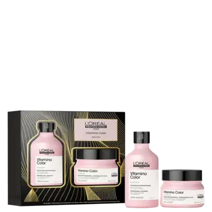 Imagem do produto KIT LOREAL VITAMINO COLOR SHAMPOO 300 ML + MASCARA 250 GR