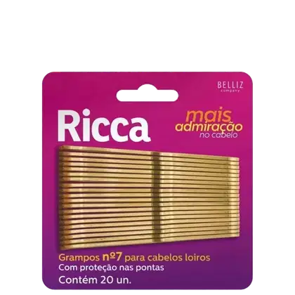 Imagem do produto Grampo Ricca N.7 C/20 Loiro 343