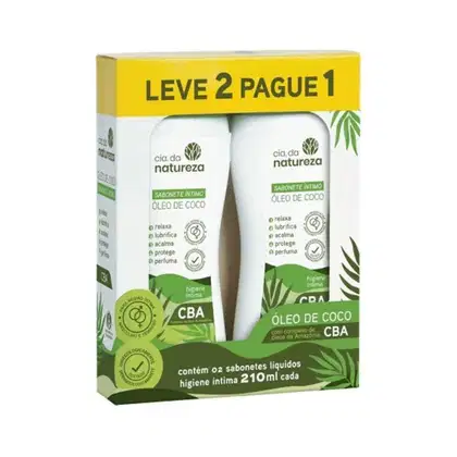 Imagem do produto Sabonete Intimo Cia Da Natureza Óleo De Coco Lv2 Pg1 210ml