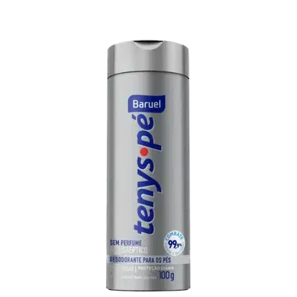 Imagem do produto Tenys Pé Baruel Sem Perfume - Talco Antisséptico Desodorante para os Pés 100g