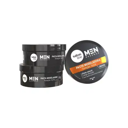 Pasta Modeladora Salon Line Men Essence Fixação Forte. Volumetria de 60g.
