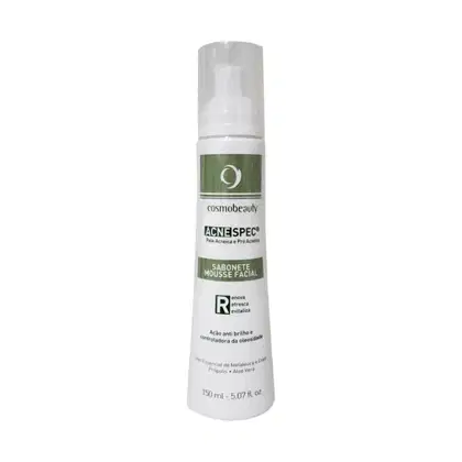 Mousse de Limpeza Acne Spec, da marca Cosmobeauty.