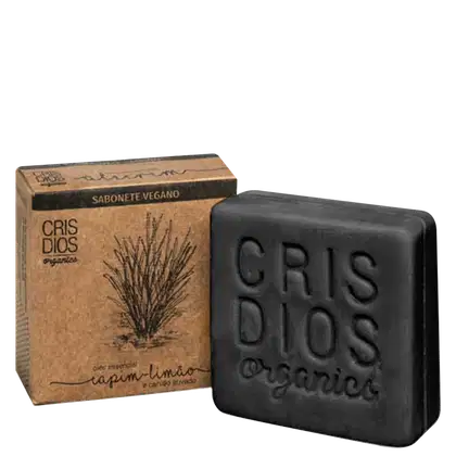 Imagem do produto Cris Dios Organics Óleos Essenciais Capim-Limão e Carvão Ativado - Sabonete em Barra 100g