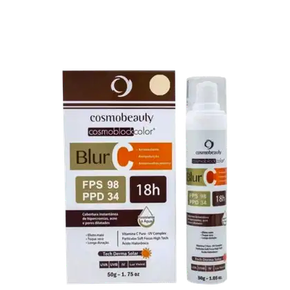 Protetor solar com cor contendo 50g