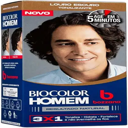 Imagem do produto Tonalizante de Cabelo Masculino Biocolor Homem Bozzano Louro Escuro