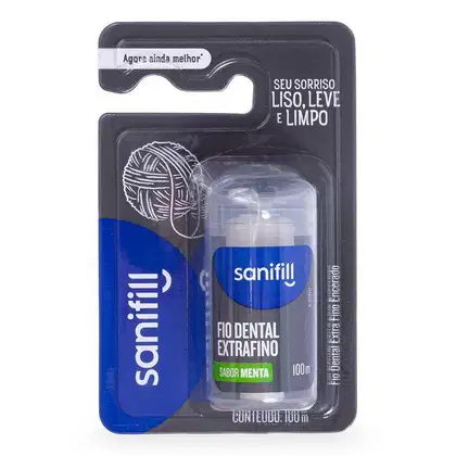 Imagem do produto Fio Dental Sanifill Extrafino Sabor Menta 125m