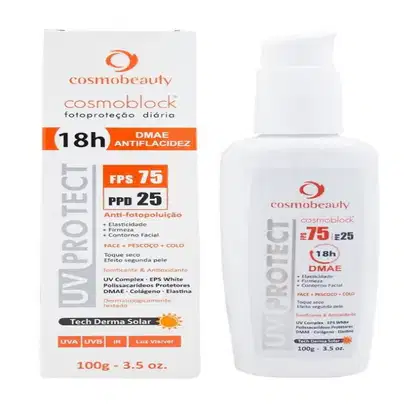 Imagem do produto Cosmobeauty Cosmoblock DMAE FPS 75 PPD 25 - Protetor Solar Facial 100g