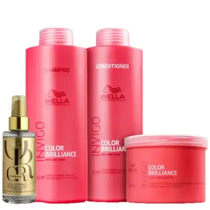 Imagem do produto Kit Wella Professionals Brilliance Combo Salon Oil (4 Produtos)