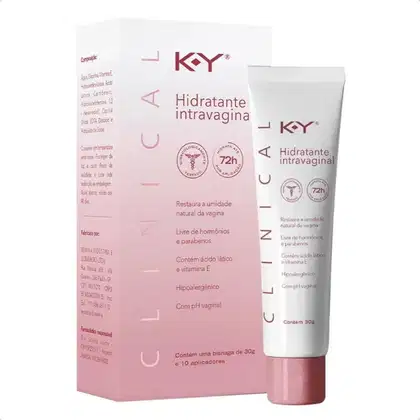 Imagem do produto Gel Hidratante Íntimo K-Y Ky Clinical Com Aplicadores - 30g