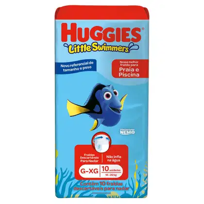 Imagem do produto Fralda para Piscina Huggies Little Swimmers G/XG 10 Unidades