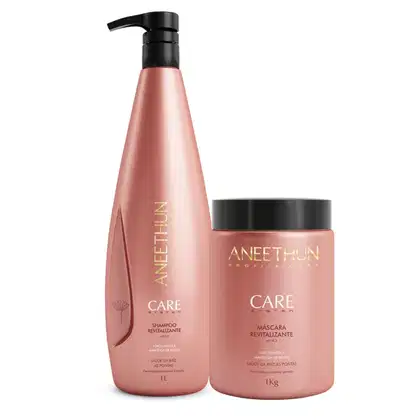 Imagem do produto KIT CARE SYSTEM SHAMPOO + MASCARA LITRO PROFISSIONAL - ANEETHUN