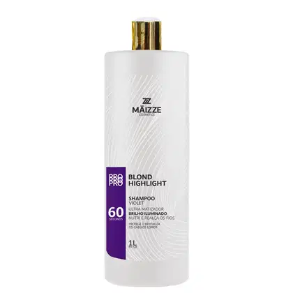 Imagem do produto Maizze Blond Highlight Violet Shampoo Matizador 1L