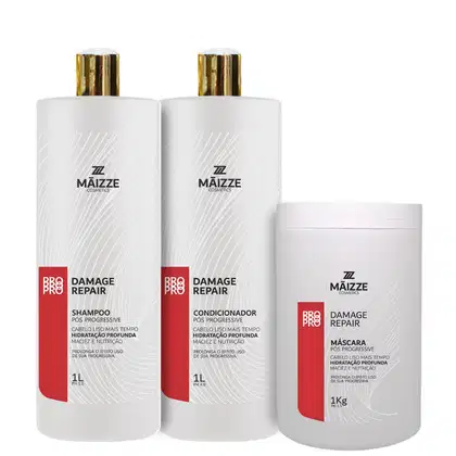 Imagem do produto Kit Maizze Damage Repair Pós Progressiva Salon Trio (3 Produtos)