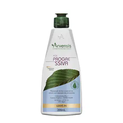 Leave-in Pós Progressiva de Arvensis Cosméticos Naturais. Volumetria 200ml