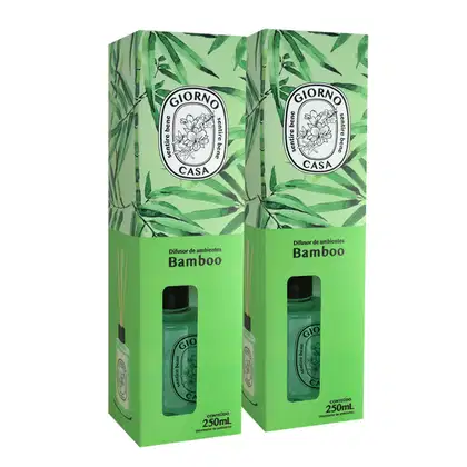 Imagem do produto Kit Giorno Casa Sentire Bene Bamboo - Difusor de Ambientes 250ml (2 unidades)