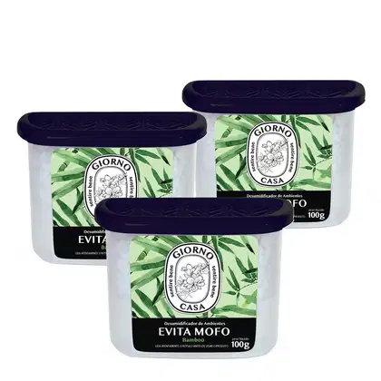 Imagem do produto Kit Giorno Casa Sentire Bene Evita Mofo Bamboo - Desumidificador de Ambientes 100g (3 unidades)